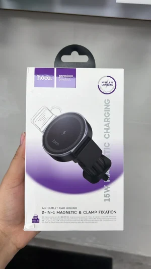 15W Magnetic Charging 2-in-1 Magnetic & Clamp Fixation